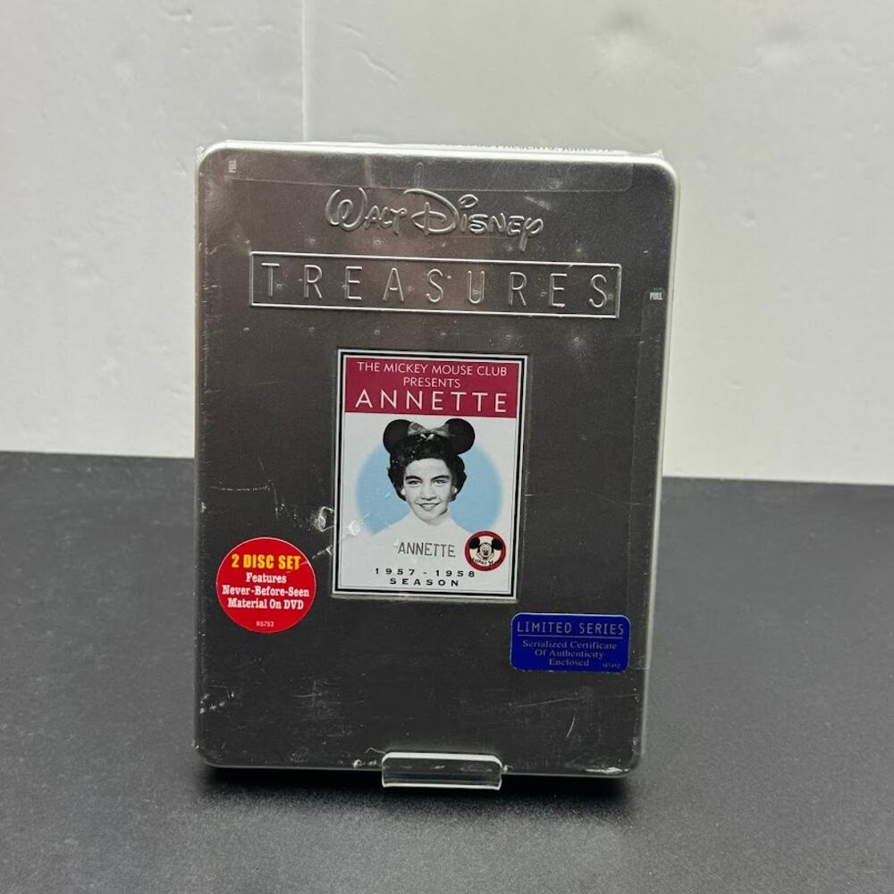 Walt Disney Treasures Mickey Mouse Club Presents Annette 1957-58 Season DVD  New
